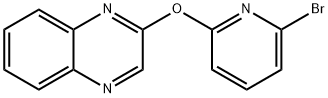 2-[(6-溴-2-吡啶基)氧基]喹喔啉 结构式