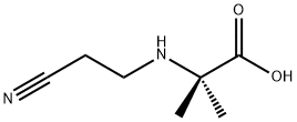 2-(2-氰基乙氨基)-2-甲基丙酸 结构式