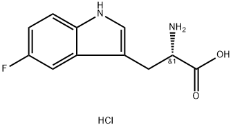 L-5-氟色氨酸盐酸盐 结构式