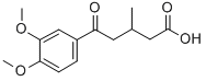 5-(3,4-二甲氧基苯基)-3-甲基-5-氧代戊酸 结构式