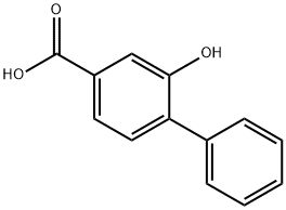 2-Hydroxybiphenyl-4-carboxylic acid 结构式