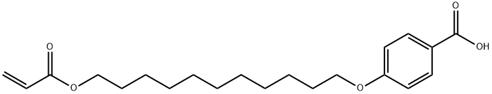 4-(11-ACRYLOYLOXYUNDECYLOXY)BENZOIC ACID 结构式