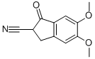 2,3-DIHYDRO-5,6-DIMETHOXY-1-OXO-1H-INDENE-2-CARBONITRILE 结构式