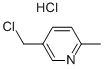 6-甲基-3-氯甲基吡啶盐酸盐 结构式