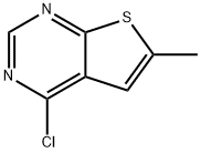 4-氯-6-甲基噻吩[2,3-D]嘧啶 结构式