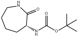 (R)-(2-氧代氮杂环庚烷-3-基)氨基甲酸叔丁酯 结构式