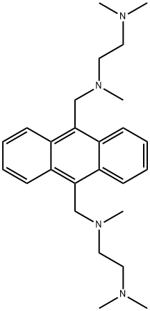 N,N′-双(2-二甲基氨基乙基)-N,N′-二甲基-9,10-蒽二甲胺 结构式