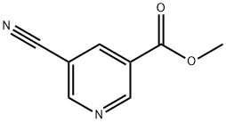 5-氰基-3-吡啶甲酸甲酯 结构式
