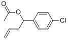 ACETIC ACID 1-(4-CHLORO-PHENYL)-BUT-3-ENYL ESTER 结构式