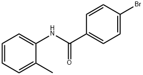 4-溴-N-(2-甲基苯基)苯甲酰胺 结构式