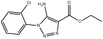 5-Amino-1-(2-chlorophenyl)-1H-1,2,3-triazole-4-carboxylic<br>acid ethyl ester 结构式