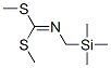 [(Trimethylsilyl)methyl]carbonimidodithioic acid dimethyl ester 结构式