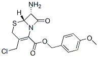 (1α)-4-(Chloromethyl)-7-oxo-8β-amino-2-thia-6-azabicyclo[4.2.0]octa-4-ene-5-carboxylic acid 4-methoxybenzyl ester 结构式