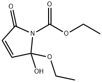 1H-Pyrrole-1-carboxylicacid,2-ethoxy-2,5-dihydro-2-hydroxy-5-oxo-,ethylester(9CI) 结构式