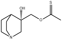 S-(3-羟基奎宁环-3-基)甲基乙硫醇盐 结构式