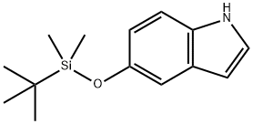 5-(叔丁基二甲基硅氧基)-1H-吲哚 结构式