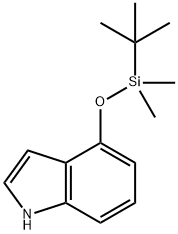 4-(tert-butyldimethylsilyloxy)indole 结构式