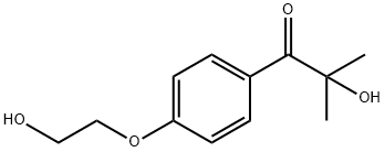 2-羟基-4'-(2-羟乙氧基)-2-甲基苯丙酮 结构式