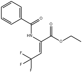 (Z)-Ethyl 2-benzaMido-4,4,4-trifluorobut-2-enoate 结构式