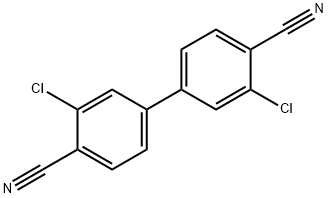 2-Chloro-4-(3-chloro-4-cyanophenyl)benzonitrile 结构式