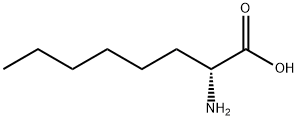 (R)-2-氨基辛酸 结构式