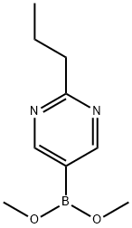 Boronic acid, (2-propyl-5-pyrimidinyl)-, dimethyl ester (9CI) 结构式