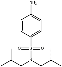 benzenesulfonamide, 4-amino-N,N-bis(2-methylpropyl)- 结构式