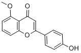 4'-HYDROXY-5-METHOXYFLAVONE 结构式