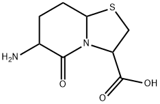 6-Aminohexahydro-5-oxo-5H-thiazolo[3,2-a]pyridine-3-carboxylic acid 结构式