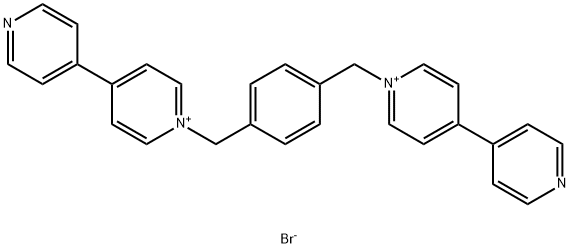 1,1'-[1,4-亚苯基双(亚甲基)]双(4,4'-联吡啶)二溴盐 结构式