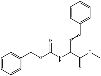 2-CBZ-AMINO-4-PHENYLBUT-2-ENOIC ACID METHYL ESTER 结构式