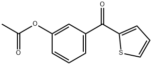 2-(3-ACETOXYBENZOYL) THIOPHENE 结构式