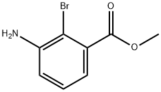 3-氨基-2-溴苯甲酸甲酯 结构式