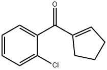 甲酮, (2-氯苯基)-1-环戊烯-1-基- 结构式