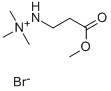 3-(2,2,2-三甲基肼)-溴化丙酸甲酯 结构式