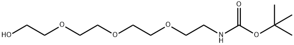 2-(2-(2-(2-羟基乙氧基)-乙氧基)乙氧基)氨基甲酸乙酯叔丁酯 结构式