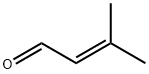 3-甲基-2-丁烯醛 结构式
