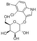 5-溴-4-氯-3-吲哚基-alpha-D-吡喃半乳糖苷 结构式