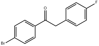 4'-BROMO-2-(4-FLUOROPHENYL)ACETOPHENONE 结构式