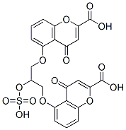 5-[3-(2-carboxy-4-oxo-chromen-5-yl)oxy-2-sulfooxy-propoxy]-4-oxo-chrom ene-2-carboxylic acid 结构式
