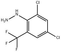 2,4-二氯-6-(三氟甲基)苯肼 结构式