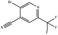 5-溴-2-(三氟甲基)异烟腈 结构式