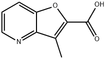 3-Methylfuro[3,2-b]pyridine-2-carboxylic acid 结构式