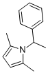 1H-PYRROLE, 2,5-DIMETHYL-1-(1-PHENYLETHYL)- 结构式