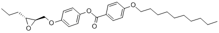 4-(癸氧基)苯甲酸-4-[(S,S)-2,3-环氧己氧基]苯酯 结构式