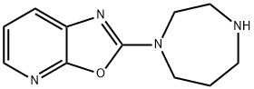 2-(1,4-二氮杂环庚烷-1-基)噁唑并[5,4-B]吡啶 结构式