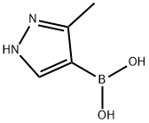 3-甲基吡唑-4-硼酸 结构式