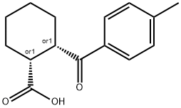 顺-2-(4-甲基苯甲酰)-1-环己烷羧酸 结构式