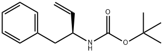 (S)1-苯基丁-3-烯-2-基氨基甲酸叔丁酯 结构式