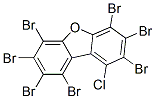 Dibenzofuran, heptabromochloro- 结构式